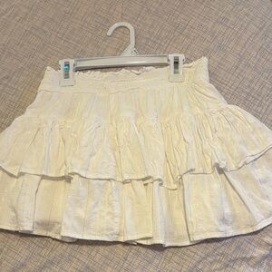 White Tiered girls Skirt